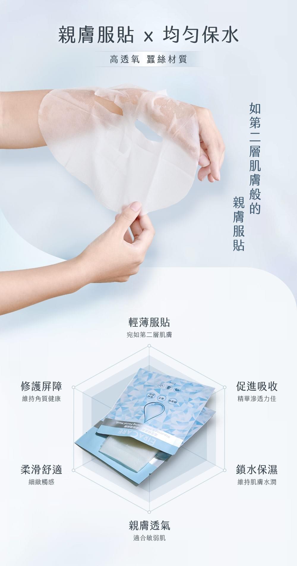 EiraCare 靈芝積雪草修護保濕面膜