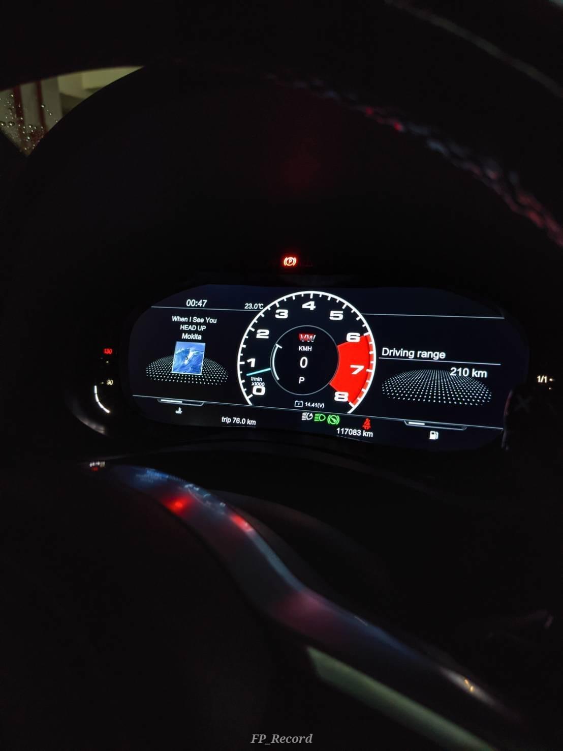 Scirocco Digital Cluster