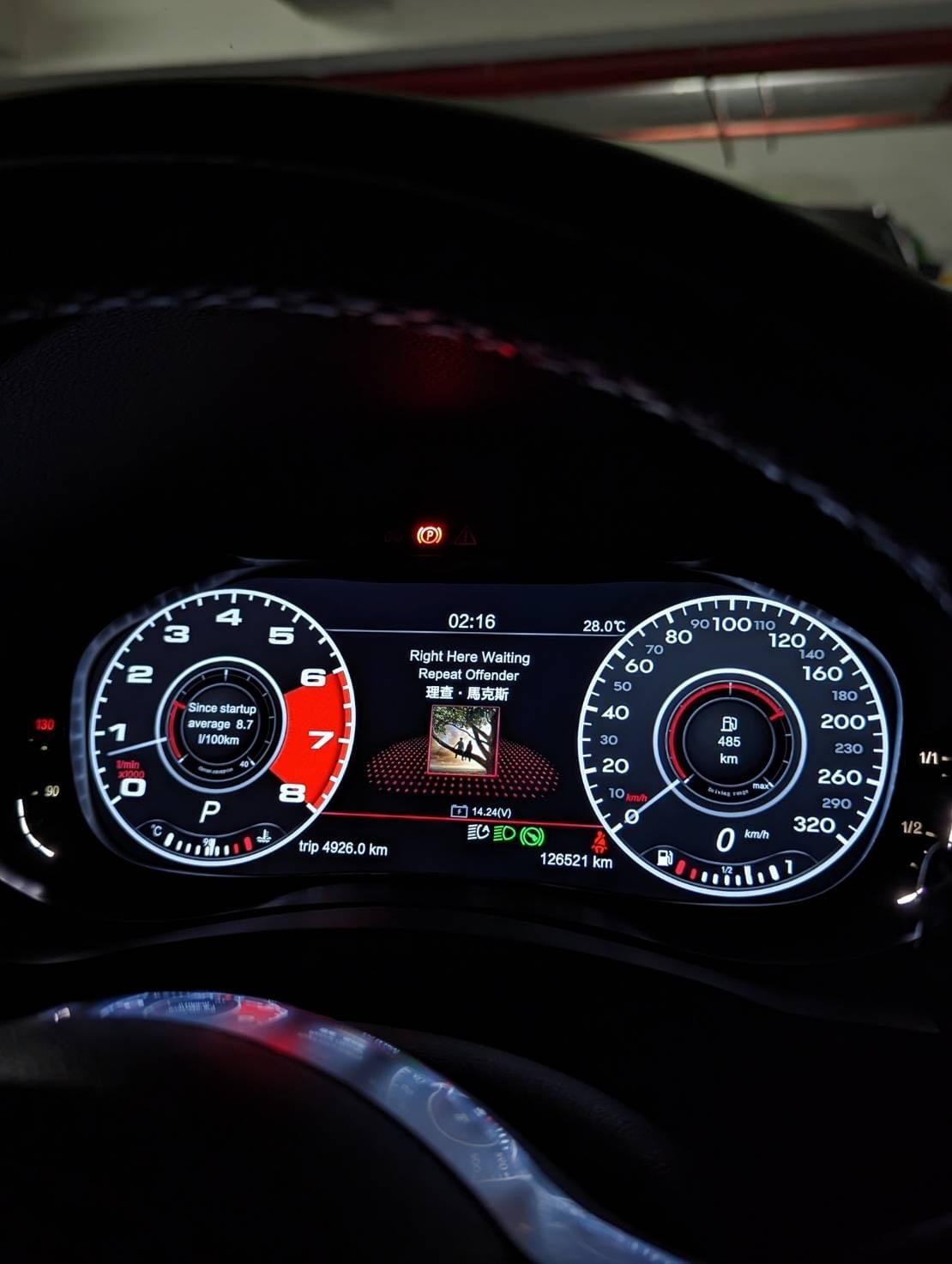 Scirocco Digital Cluster