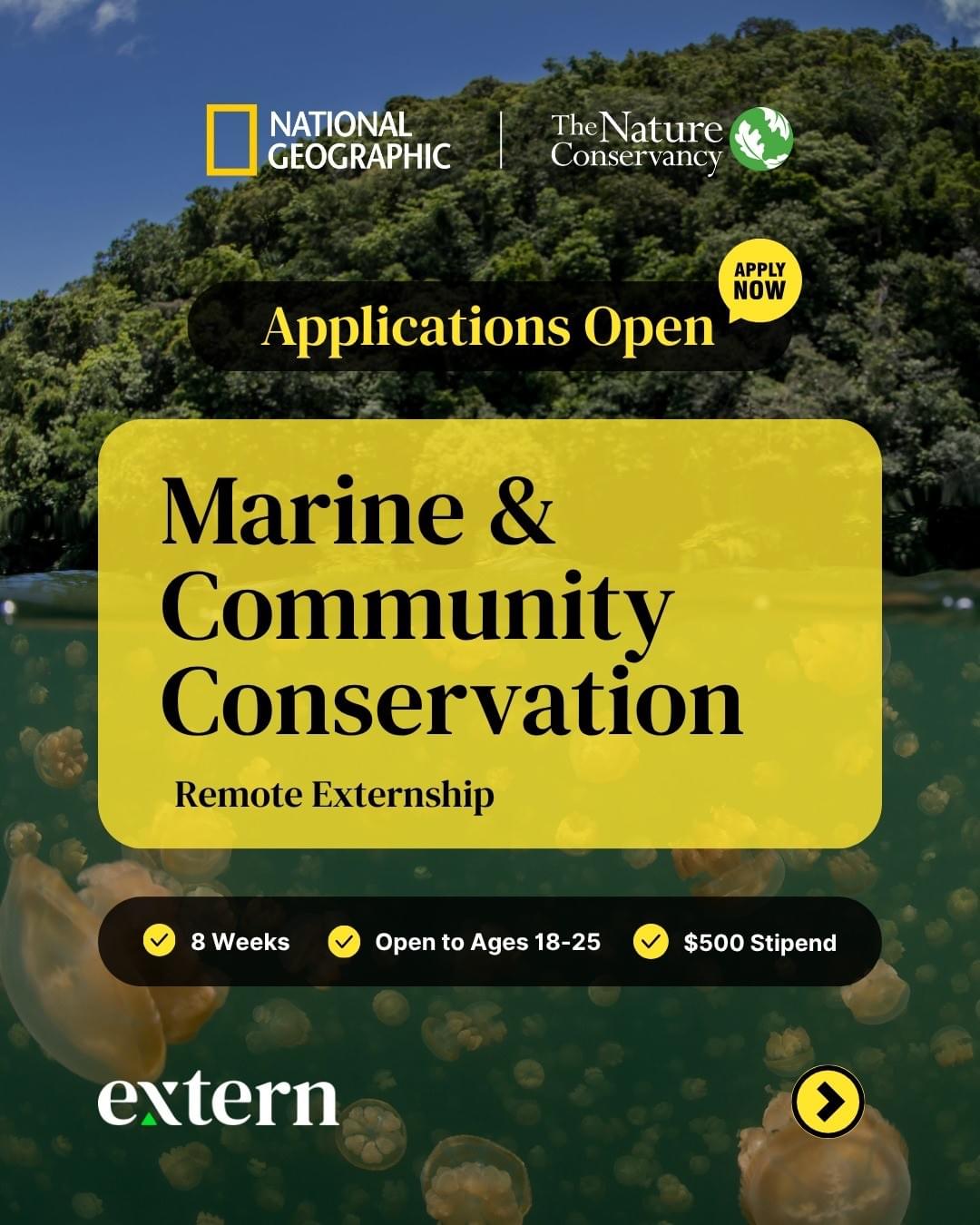 National Geographic Society & The Nature Conservancy Marine and Community Conservation Externship