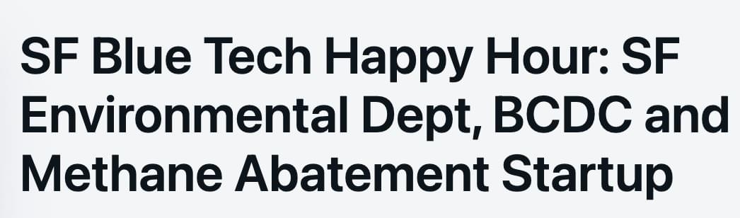 April 9: SF Blue Tech Happy Hour