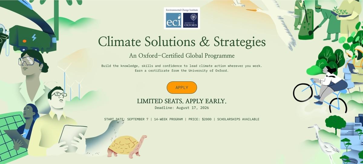 Oxford Certificate in Climate Solutions & Strategies