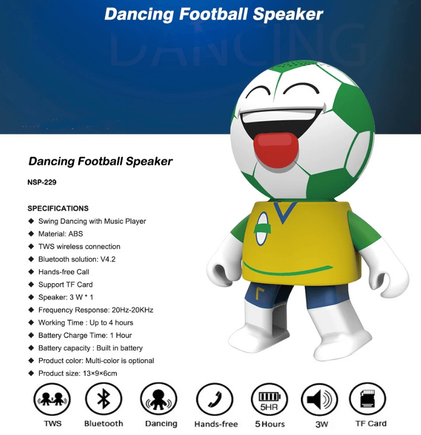 Dancing Football Speaker