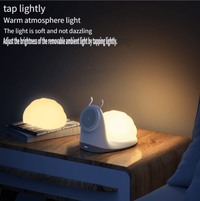 Creative Desktop Magnetic Wireless Charger Suitable for Patting Small Night Lights with snail shaped