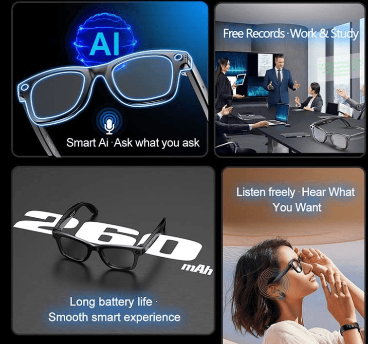 Smart Video Audio Sunglasses