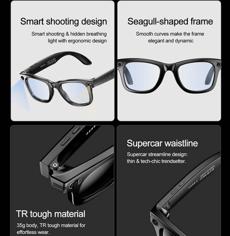 Smart Video Audio Sunglasses