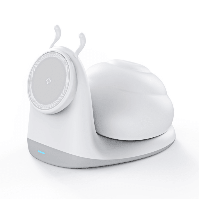 Creative Desktop Magnetic Wireless Charger Suitable for Patting Small Night Lights with snail shaped