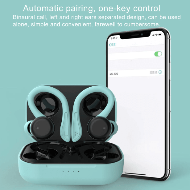 Bluetooth-compatible Earphones – Ear Hook, Touch Control, IPX6 Waterproof Wireless Earbuds, Sports H