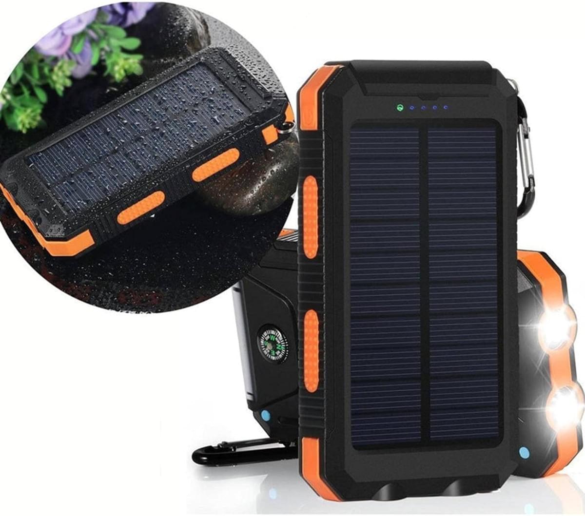 Solar Mobile Power 10000mah Compass Phone Solar Charging Treasure