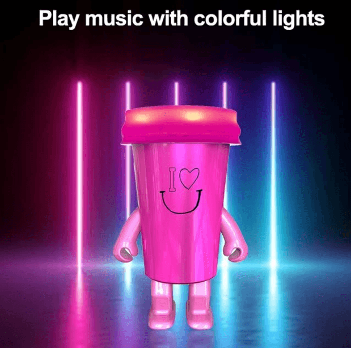 Dancing Blue Cup LED Speaker