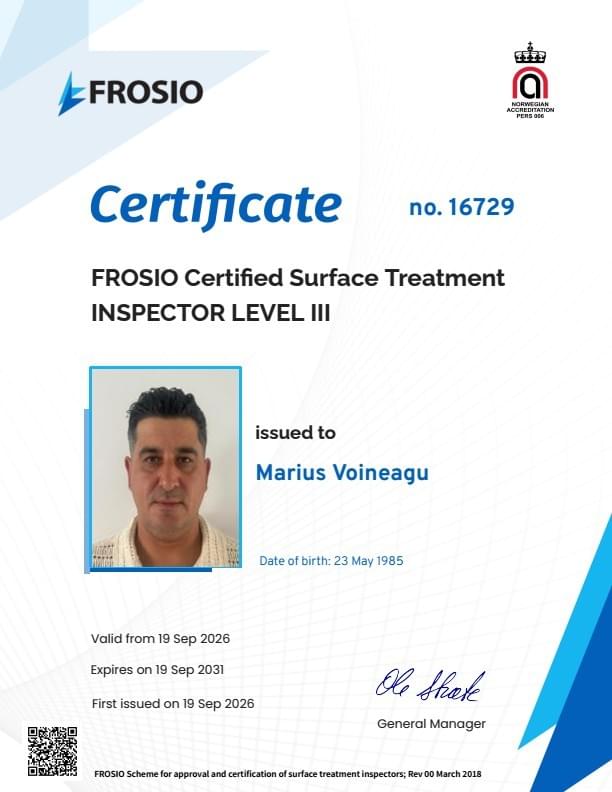 Inhouse Frosio Inspector Inhouse Frosio Inspector