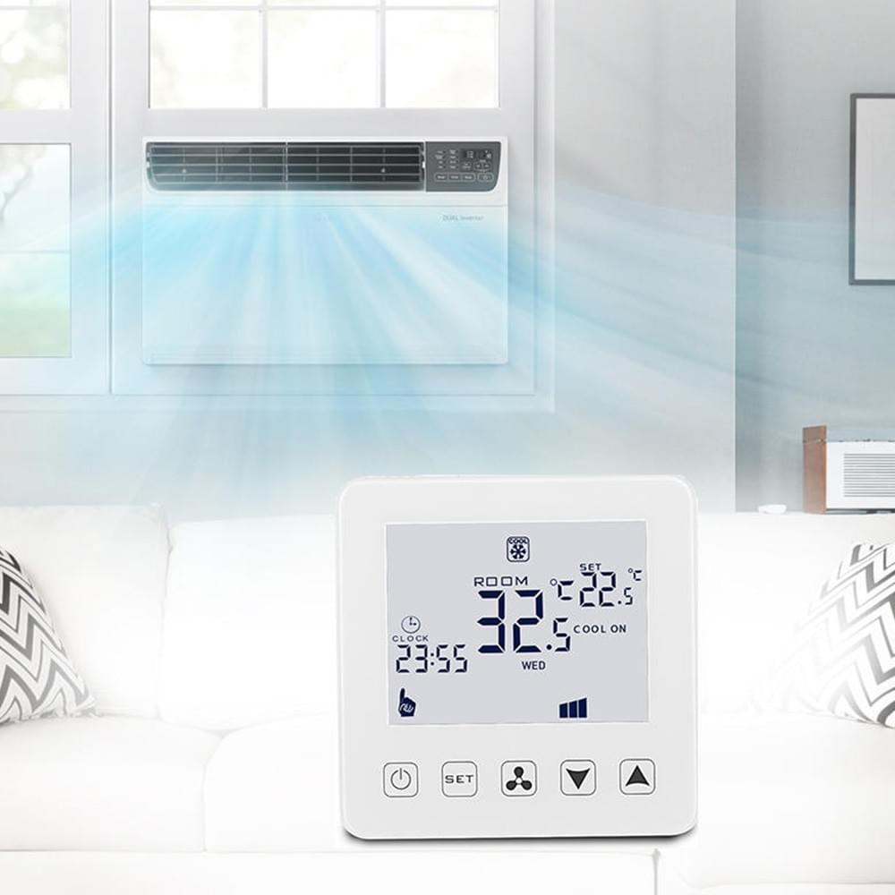 WiFi Smart Thermostat for Fan Coil Air Conditioning 3A Cooling Heating 3 Fan Speed
