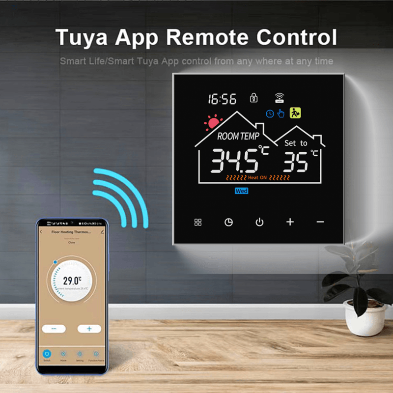 Tuya WiFi Smart Thermostat Programmable 16A Electric Floor Heating 3A Water Heating Gas Boiler