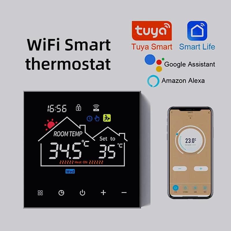 Tuya WiFi Smart Thermostat Programmable 16A Electric Floor Heating 3A Water Heating Gas Boiler