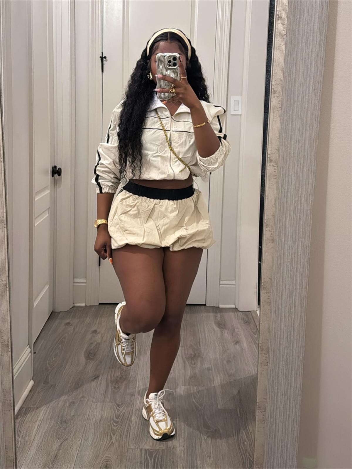 Women Fall Long Sleeve Casual Sweater Short Pants Two Set (Factory Price)