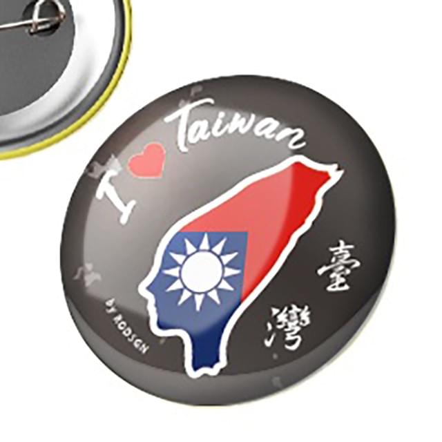 【RODSGN】我愛台灣 國旗版徽章-賓士黑 32mm