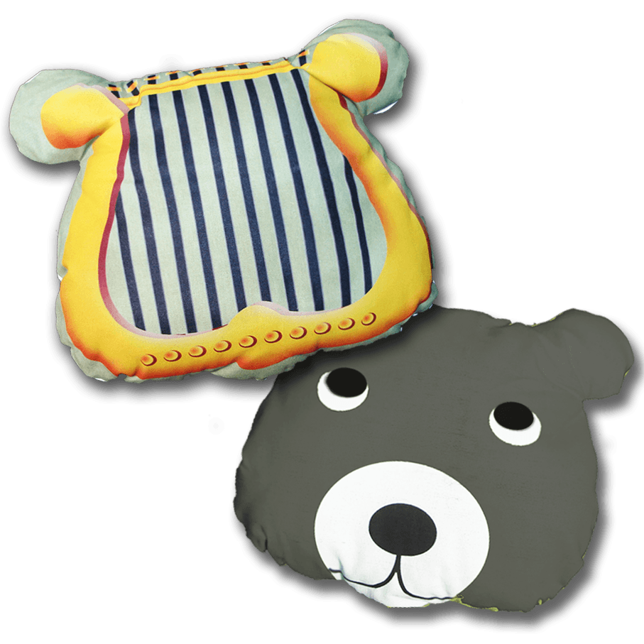 WiSofa 小熊與豎琴小抱枕