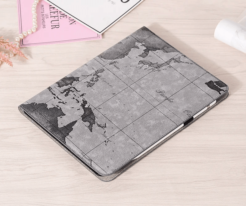  Luxury Wallet Stand Flip PU Leather Cover Smart Tablet Case for ipad