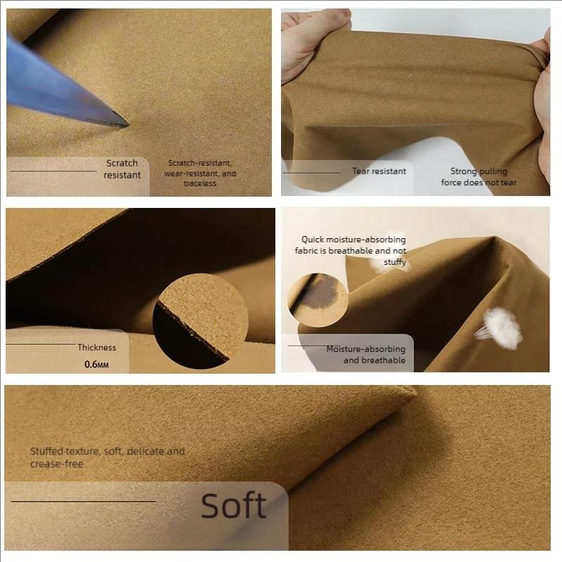 Suede microfiber leather