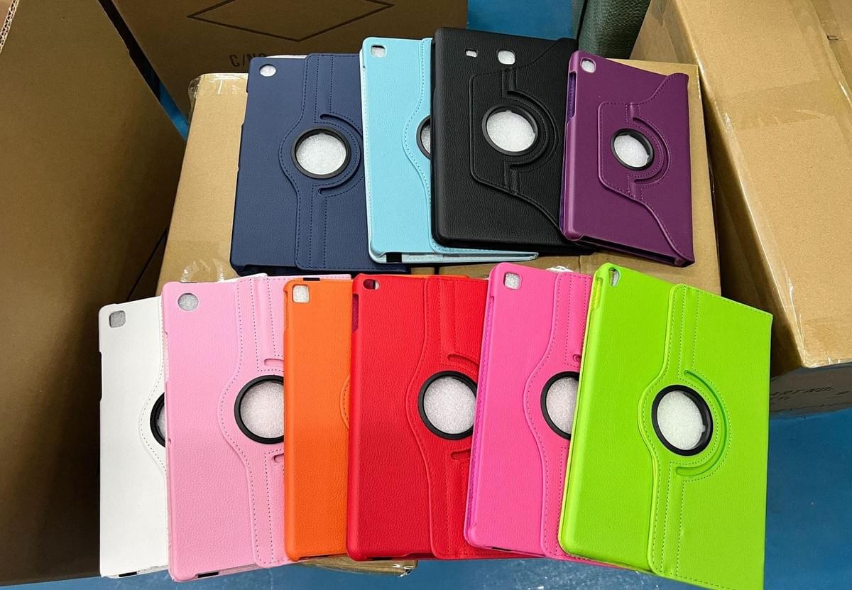 Tablet rotating leather case