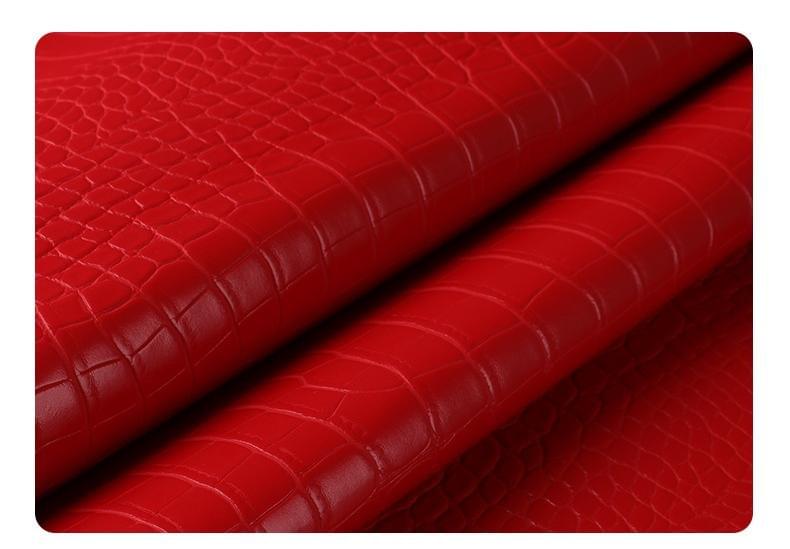 Brushed fabric-backed matte crocodile-patterned and stone-patterned PVC artificial leather
