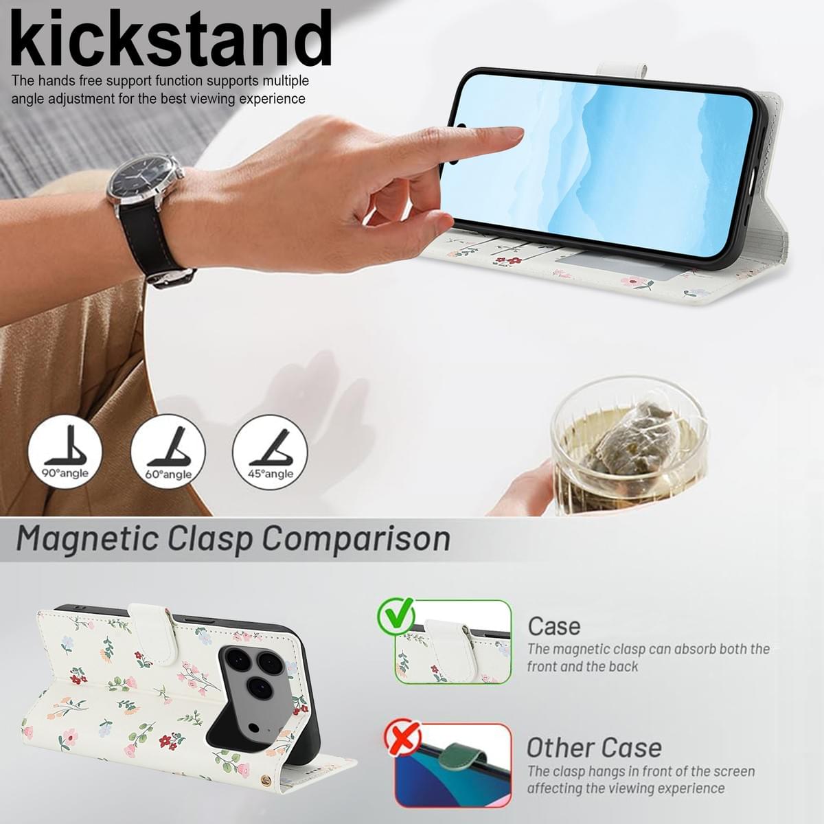 Custom Luxury Retro Flip Leather Cases with Card Holder for iPhone & Samsung | Factory Direct Supply