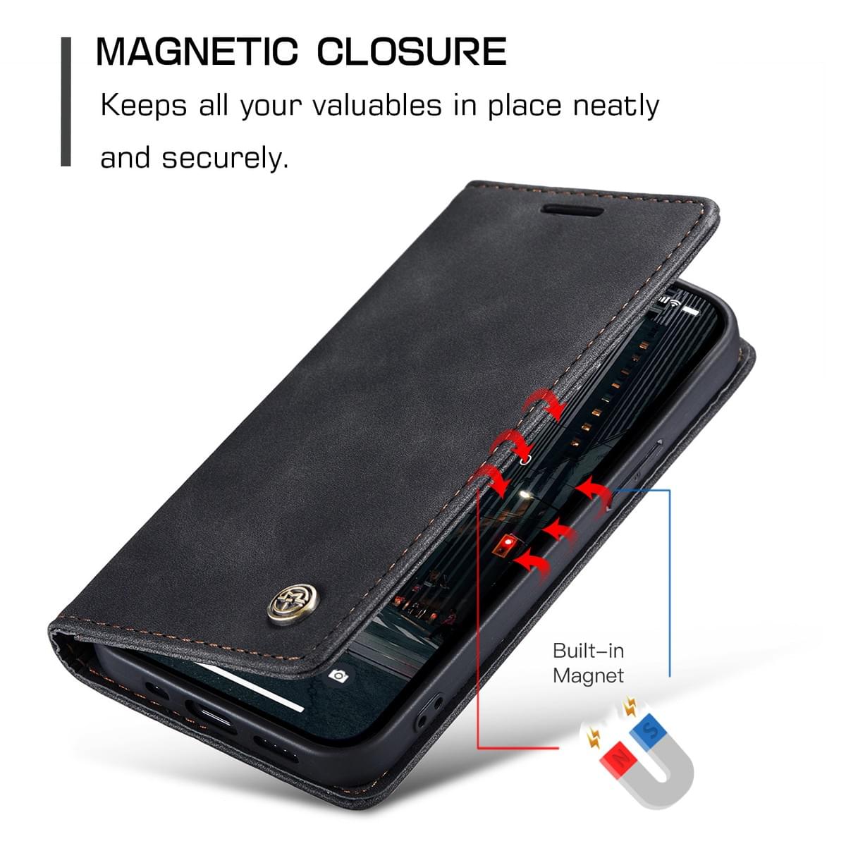 Custom Luxury Retro Flip Leather Cases for iPhone & Samsung | Factory Direct Supply