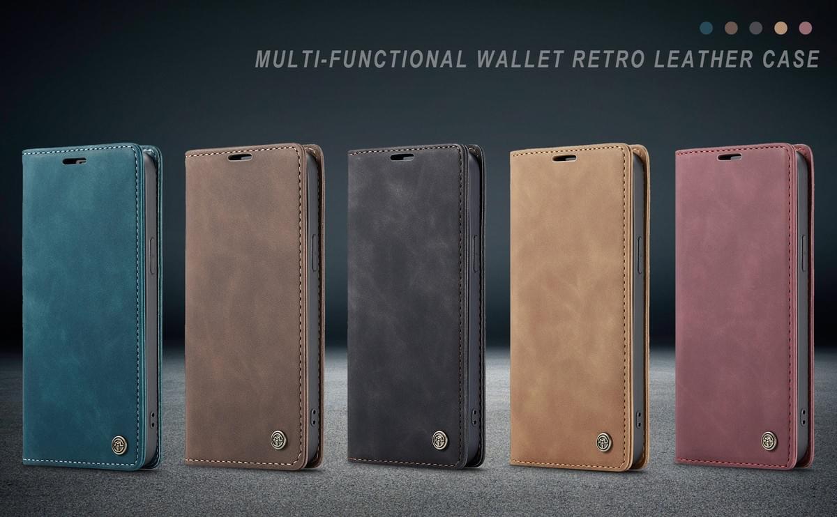 Custom Luxury Retro Flip Leather Cases for iPhone & Samsung | Factory Direct Supply