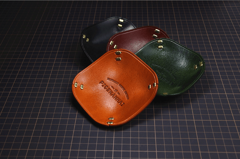 Vegetable Tanned Leather Valet Tray | Nordic Vintage Entryway Storage Organizer OEM