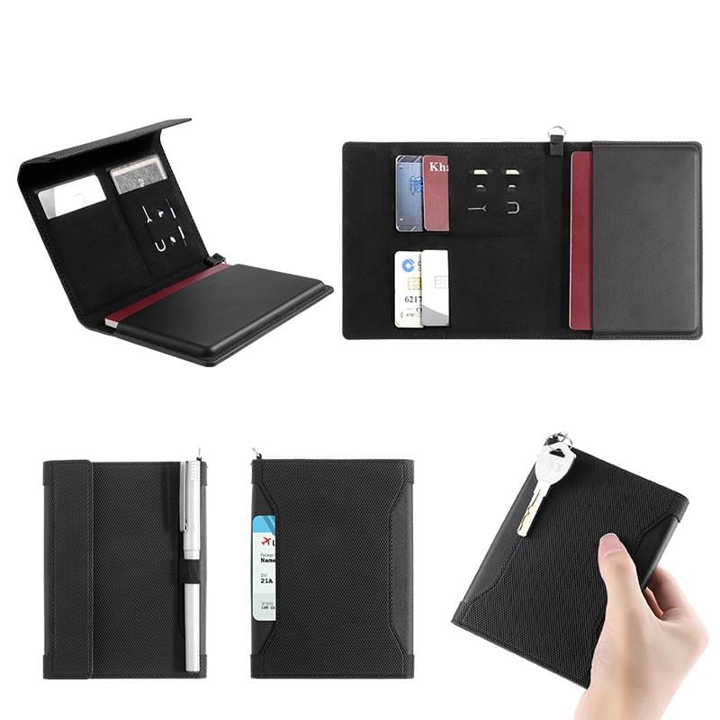 RFID Blocking Leather Passport Holder & Travel Wallet | Multifunctional Travel Document Case OEM