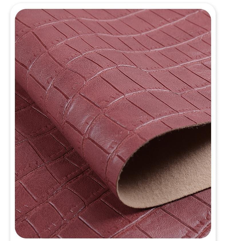 Square bamboo-joint pattern PVC leather