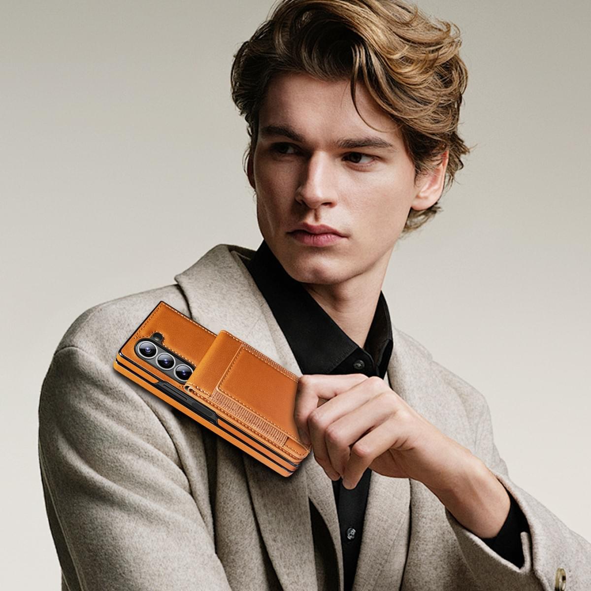 Luxury Retro Flip Leather Phone Case with Card Holder for iPhone and Samsung – OEM & Custom Supply 1