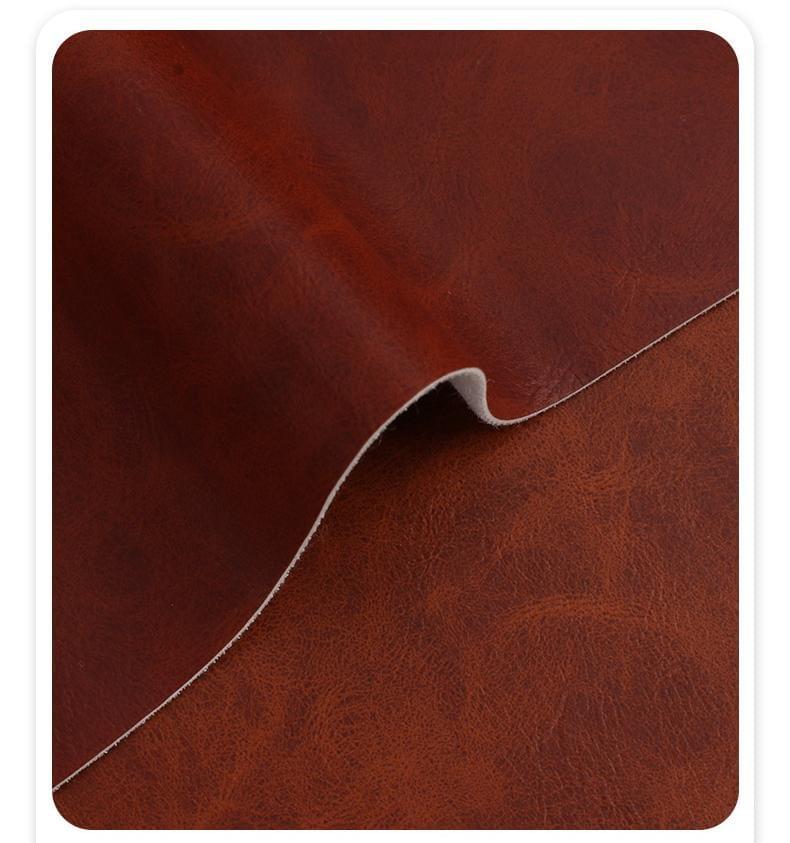 PU high-gloss vintage crazy horse pattern leather fabric