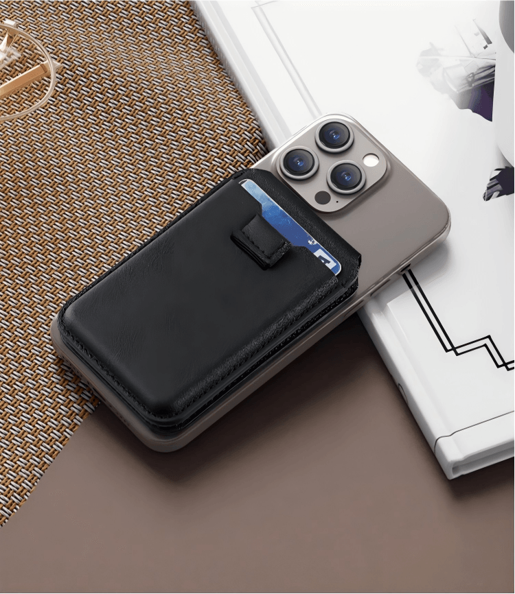 Leather Case with Stand Function and Cards Position for iPhone MagSafe  | OEM Manufacturer