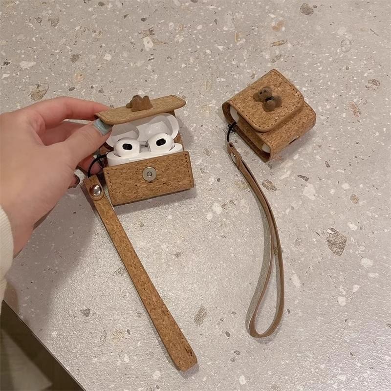 Custom Cork Color Leather AirPods Cases for AirPods1/2/3/4 pro| Factory Direct Supply 