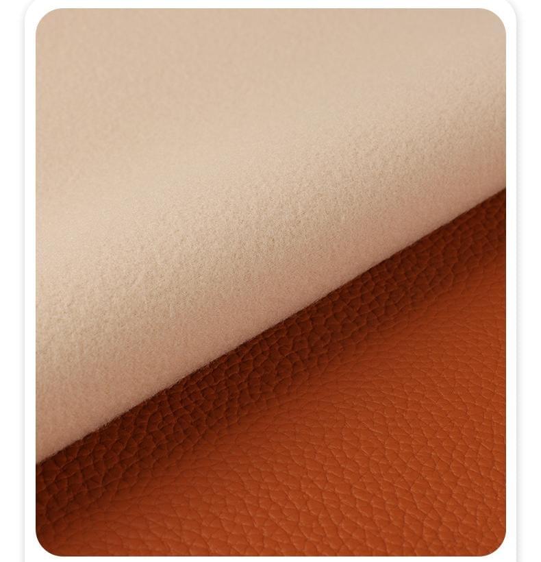 Matte lychee-patterned leather