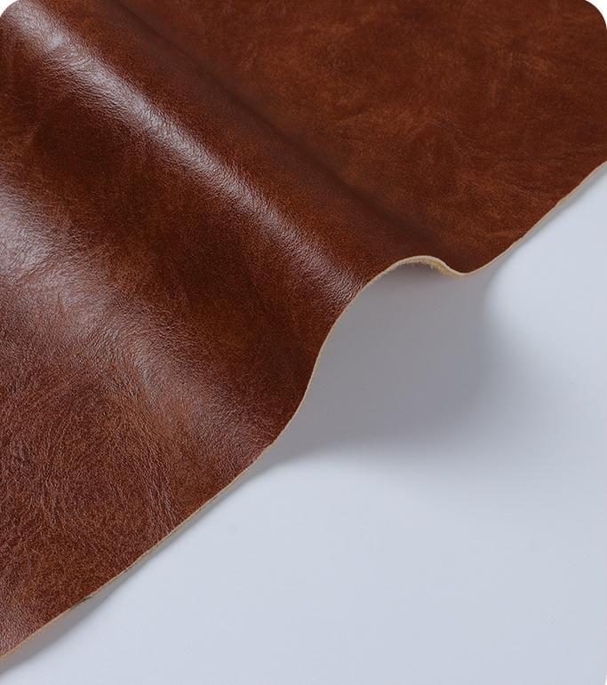 Vintage crazy horse pattern soft semi-PU leather