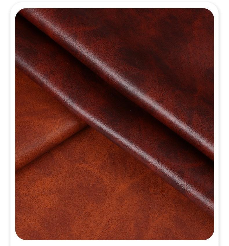 PU high-gloss vintage crazy horse pattern leather fabric