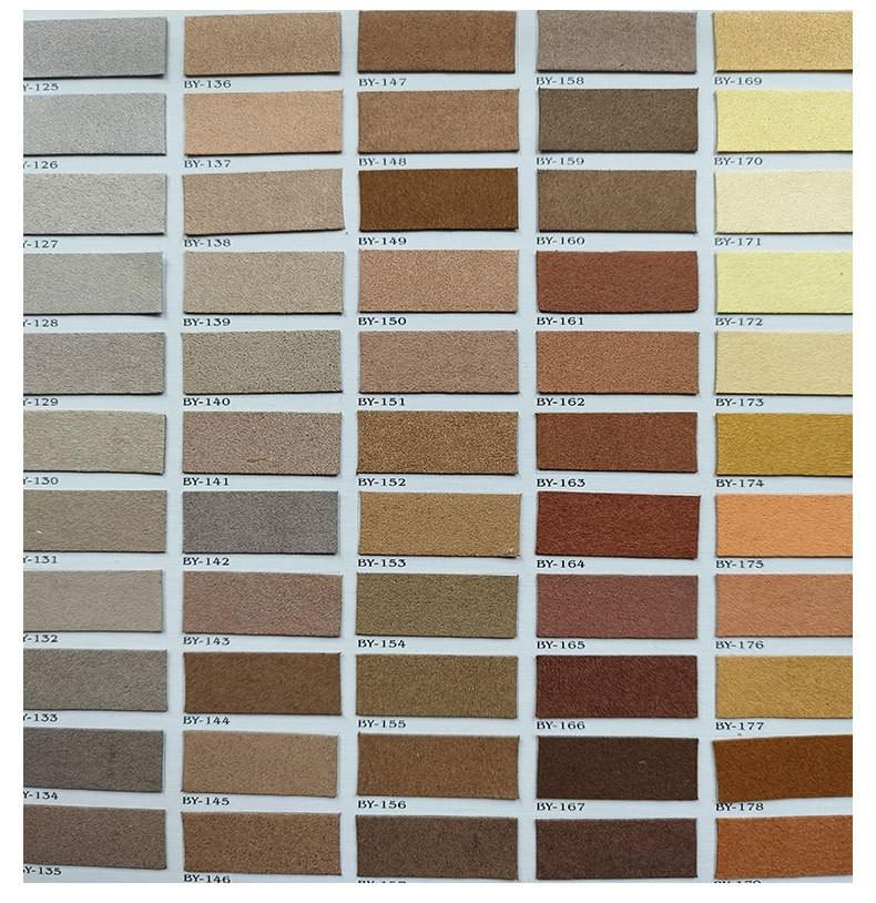 Suede microfiber leather