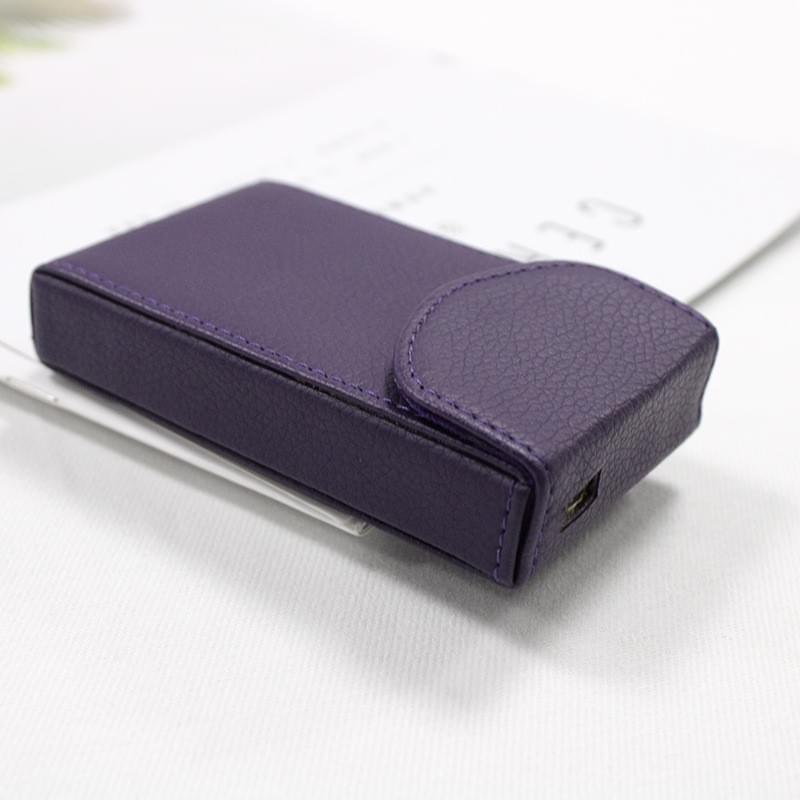 Portable Leather Power Bank Storage Case with Dustproof Protection
