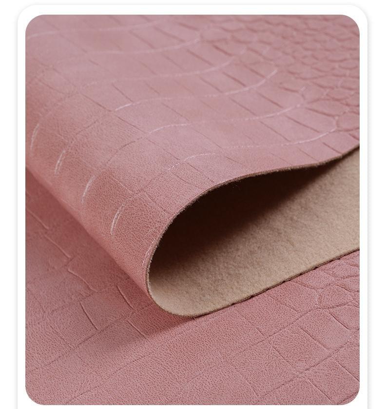 High-gloss bamboo-patterned and crocodile-patterned PVC leather fabric