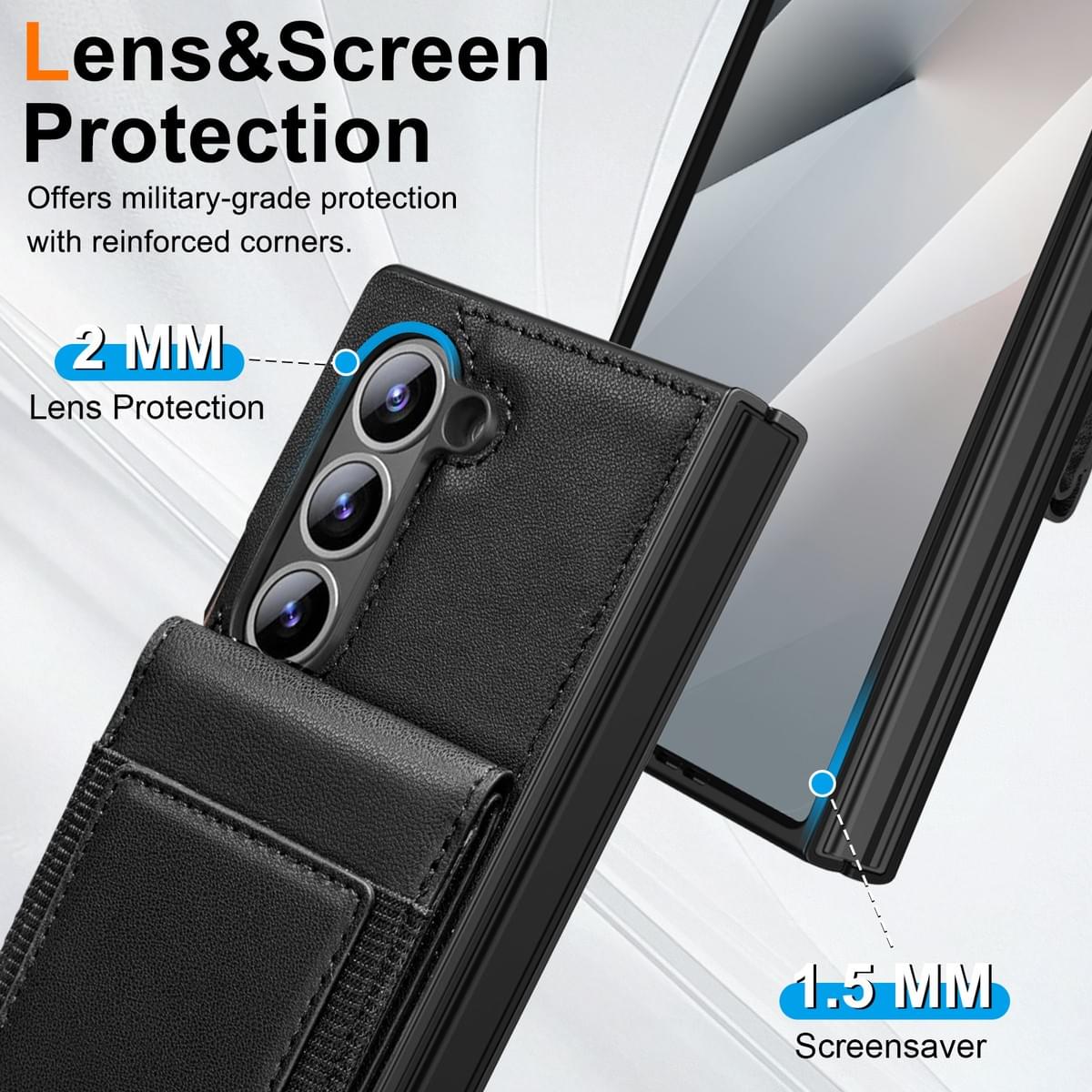 Luxury Retro Flip Leather Phone Case with Card Holder for iPhone and Samsung – OEM & Custom Supply 1