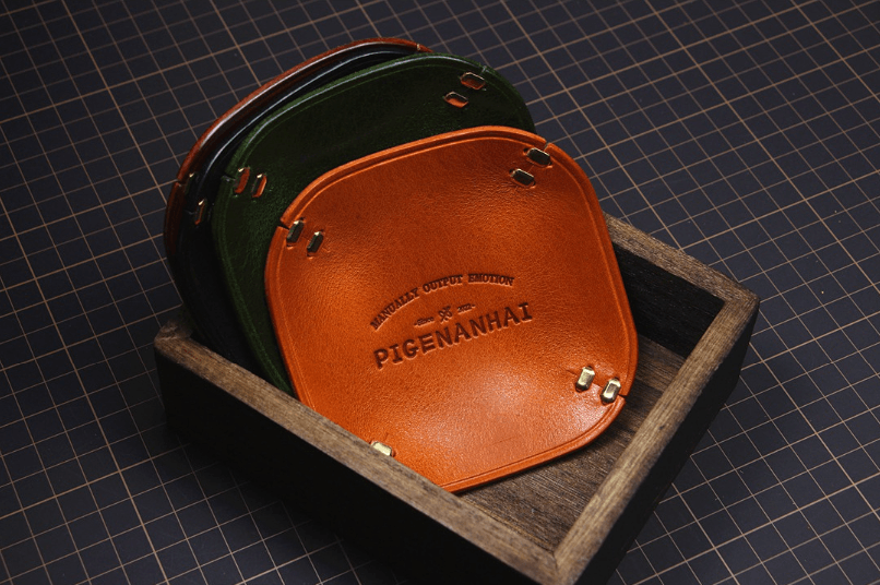 Vegetable Tanned Leather Valet Tray | Nordic Vintage Entryway Storage Organizer OEM