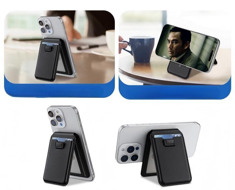 Leather Case with Stand Function and Cards Position for iPhone MagSafe  | OEM Manufacturer