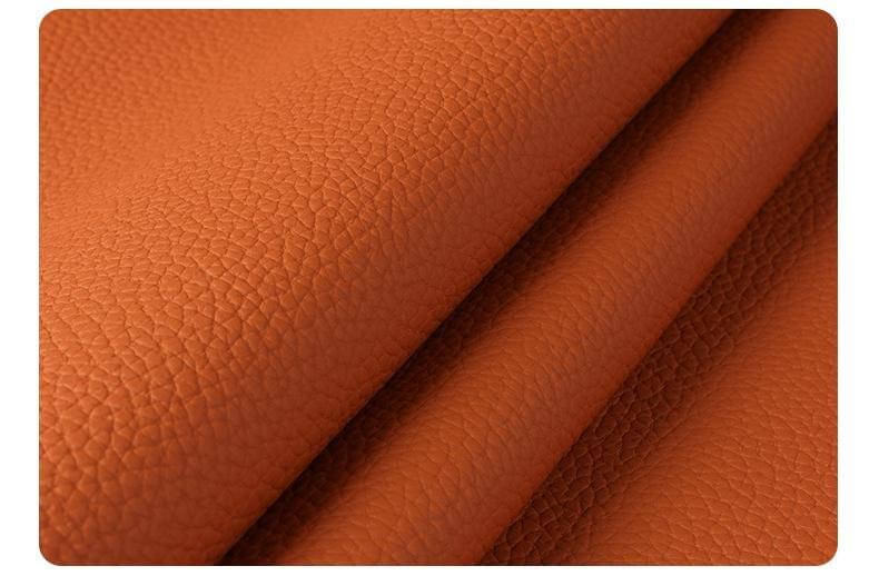 Matte lychee-patterned leather