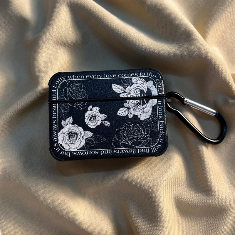 Custom Leather AirPods Cases with printed flower for AirPods1/2/3/4 pro| Factory Direct Supply 