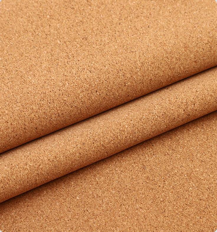 PU cork fabric with large-particle fragmented wood grain