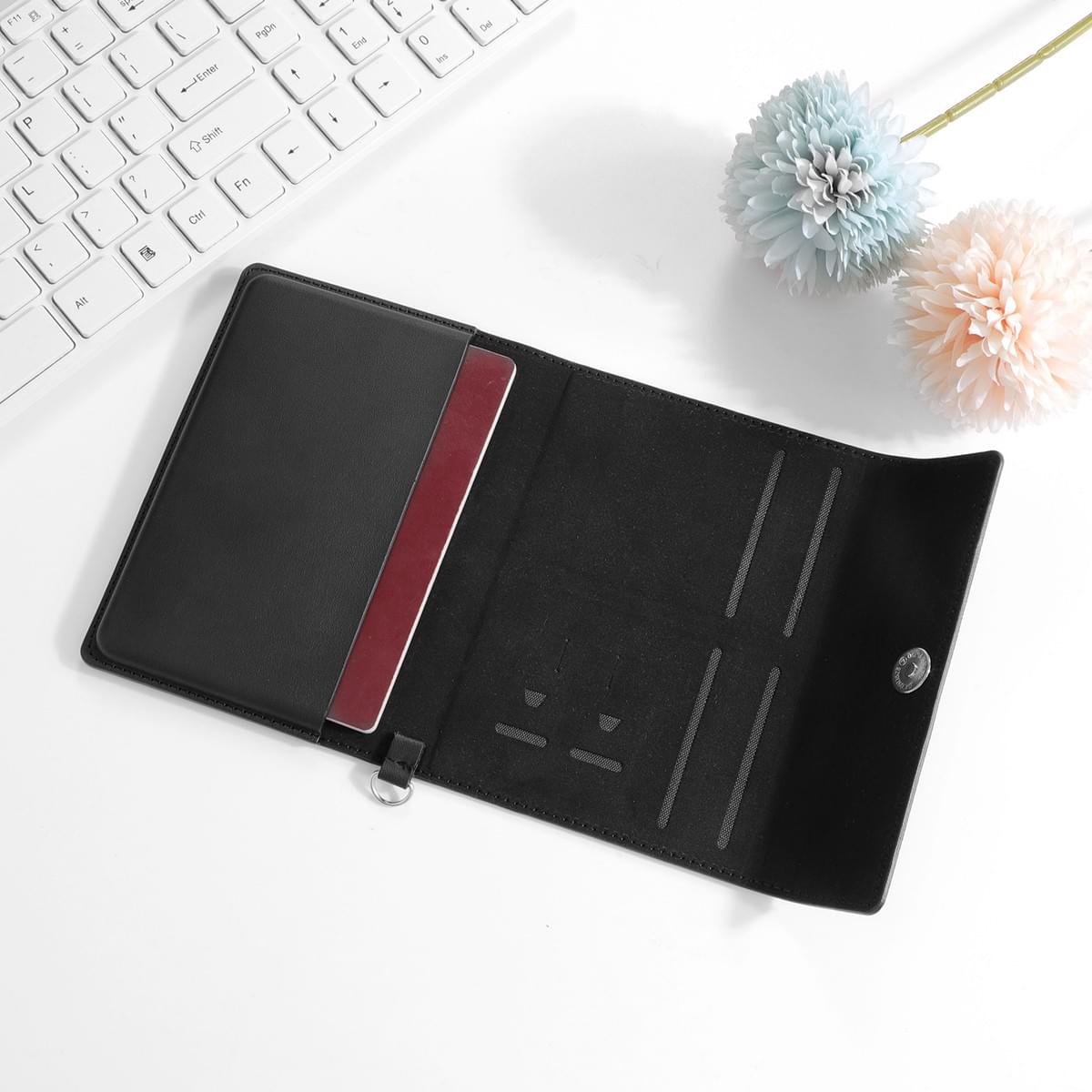 RFID Blocking Leather Passport Holder & Travel Wallet | Multifunctional Travel Document Case OEM