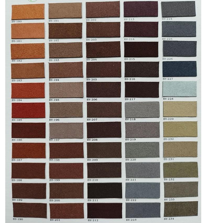 Suede microfiber leather