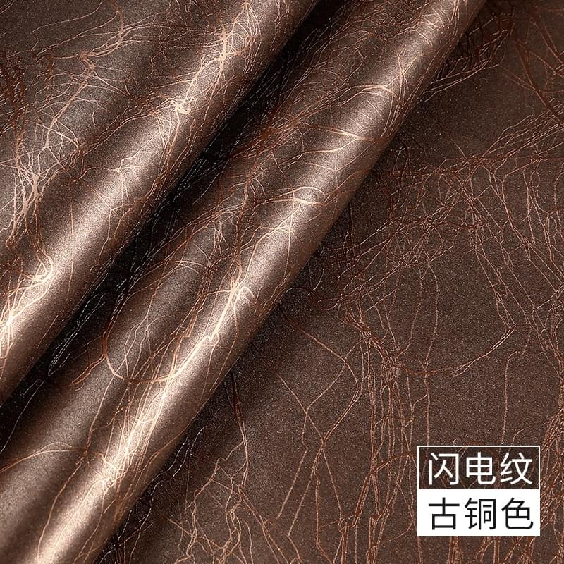 Lightning pattern PU leather fabric